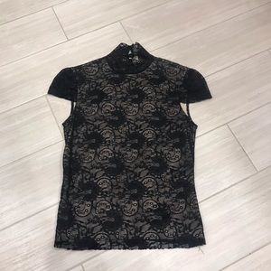 Laundry Lace Cap Sleeve Top